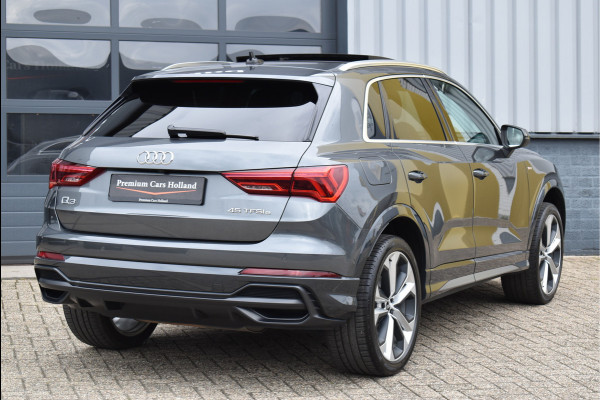 Audi Q3 45 TFSI e S-Line 245 Pk Pano Memory Sfeer Matrix 360 Camera ACC Keyless Vol Lederen Sportstoelen 20 Inch