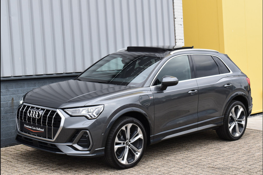 Audi Q3 45 TFSI e S-Line 245 Pk Pano Memory Sfeer Matrix 360 Camera ACC Keyless Vol Lederen Sportstoelen 20 Inch