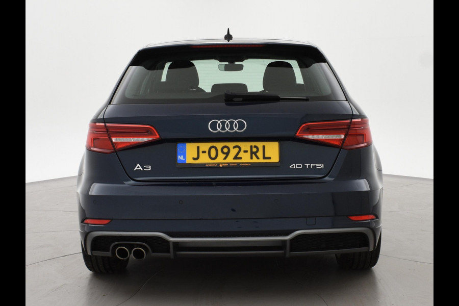 Audi A3 Sportback 40 TFSI 190 PK S-TONIC AUT. DESIGN PRO LINE *COSMOSBLAUW METALLIC* + CARPLAY | STOEL/STUURVERW. | 18 INCH