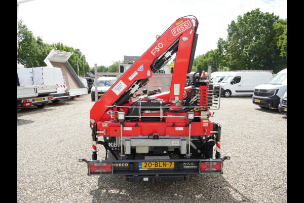 Iveco Daily 50C15 3.0 150PK, Airco, Open laadbak, Dubbel lucht, Fassi F50 laadkraan, Rijbewijs C1