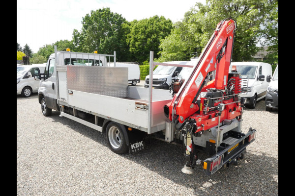 Iveco Daily 50C15 3.0 150PK, Airco, Open laadbak, Dubbel lucht, Fassi F50 laadkraan, Rijbewijs C1