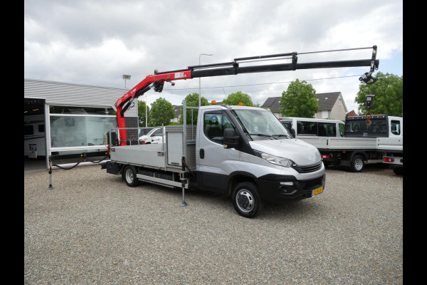 Iveco Daily 50C15 3.0 150PK, Airco, Open laadbak, Dubbel lucht, Fassi F50 laadkraan, Rijbewijs C1