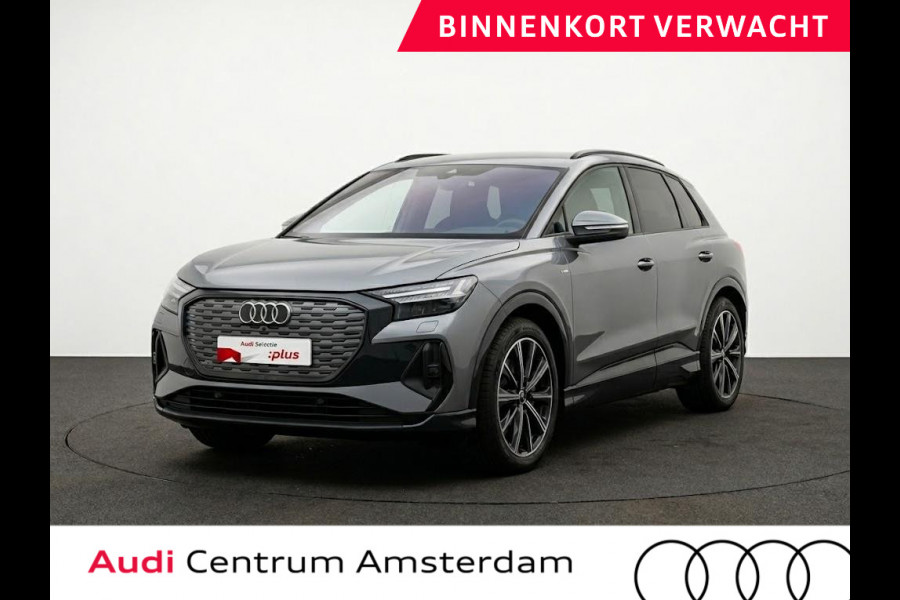 Audi Q4 e-tron 40 Launch edition S Competition 77 kWh 204pk | Panoramadak | Elektrisch verstelbare stoelen | Sonos Audio | Jhead up Display | Keyless |