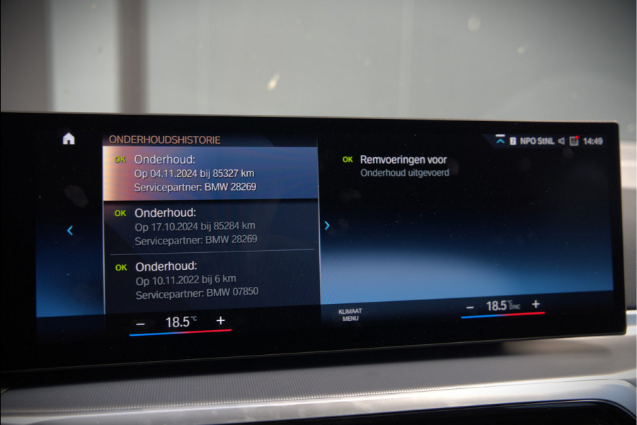 BMW i4 eDrive40 84 kWh | Stoelverwarming | Stuurverwarming | Apple Carplay | Adaptive Cruise Control | Memory Seat | Trekhaak | Camera | Parkeersensoren | Navigatie | Ambiance Verlichting | HIFI | SOH 96.52% |