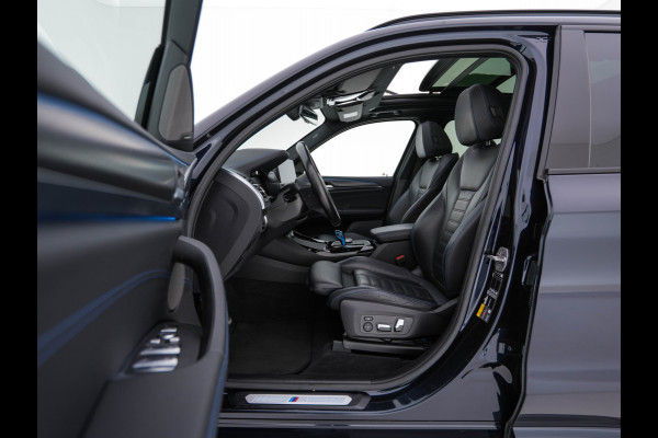 BMW iX3 High Executive 80 kWh Facelift [ 3-Fase-11kW) ] {SOH-100%} (INCL-BTW) Aut. *PANO | LEATHER | ADAPTIVE-CRUISE | FULL-LED | HARMAN/KARDON | TOPVIEW | MEMORY-PACK | BLINDSPOT | DIGI-COCKPIT | HEATED-COMFORTSEATS | DAB+ | NAVI-FULLMAP | HEAD-UP | 20''ALU