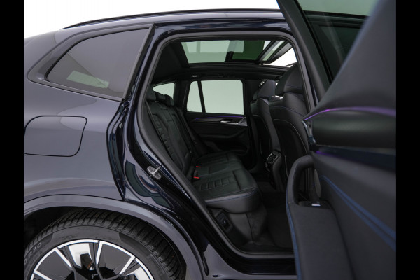 BMW iX3 High Executive 80 kWh Facelift [ 3-Fase-11kW) ] {SOH-100%} (INCL-BTW) Aut. *PANO | LEATHER | ADAPTIVE-CRUISE | FULL-LED | HARMAN/KARDON | TOPVIEW | MEMORY-PACK | BLINDSPOT | DIGI-COCKPIT | HEATED-COMFORTSEATS | DAB+ | NAVI-FULLMAP | HEAD-UP | 20''ALU