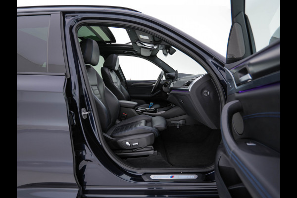 BMW iX3 High Executive 80 kWh Facelift [ 3-Fase-11kW) ] {SOH-100%} (INCL-BTW) Aut. *PANO | LEATHER | ADAPTIVE-CRUISE | FULL-LED | HARMAN/KARDON | TOPVIEW | MEMORY-PACK | BLINDSPOT | DIGI-COCKPIT | HEATED-COMFORTSEATS | DAB+ | NAVI-FULLMAP | HEAD-UP | 20''ALU