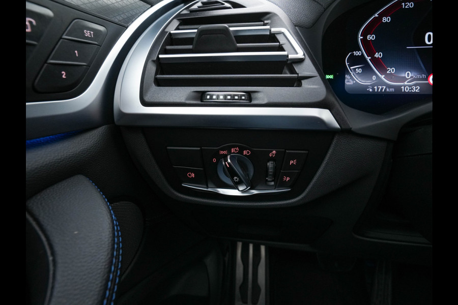BMW iX3 High Executive 80 kWh Facelift [ 3-Fase-11kW) ] {SOH-100%} (INCL-BTW) Aut. *PANO | LEATHER | ADAPTIVE-CRUISE | FULL-LED | HARMAN/KARDON | TOPVIEW | MEMORY-PACK | BLINDSPOT | DIGI-COCKPIT | HEATED-COMFORTSEATS | DAB+ | NAVI-FULLMAP | HEAD-UP | 20''ALU