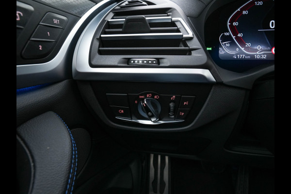 BMW iX3 High Executive 80 kWh Facelift [ 3-Fase-11kW) ] {SOH-100%} (INCL-BTW) Aut. *PANO | LEATHER | ADAPTIVE-CRUISE | FULL-LED | HARMAN/KARDON | TOPVIEW | MEMORY-PACK | BLINDSPOT | DIGI-COCKPIT | HEATED-COMFORTSEATS | DAB+ | NAVI-FULLMAP | HEAD-UP | 20''ALU