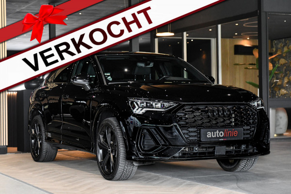 Audi Q3 Sportback 45 TFSI e 3x S-Line, Sonos. Matrix, Leder, 20", Keyless, Camera, Dodehoek, Ambient, Carplay!