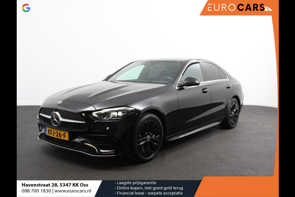Mercedes-Benz C-Klasse 300e AMG Line sedan Automaat Climate control Adaptieve cruise control Parkeersensoren Achteruitrijcamera Sfeerverlichting Stoelverwarming Keyless LED Navigatie