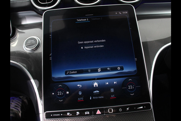 Mercedes-Benz C-Klasse 300e AMG Line sedan Automaat Climate control Adaptieve cruise control Parkeersensoren Achteruitrijcamera Sfeerverlichting Stoelverwarming Keyless LED Navigatie