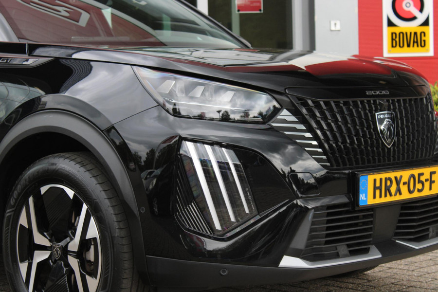 Peugeot 2008 1.2 Hybrid 145PK AUTOMAAT GT | ELEKTRISCH BEDIENBARE BESTUURDERSSTOEL | NAVIGATIE | FULL LED KOPLAMPEN | DRAADLOZE APPLE CARPLAY/ANDROID AUTO | ADAPTIVE CRUISE CONTROL | CAMERA VOOR + ACHTER | CLIMATE CONTROL | LICHTMETALEN VELGEN 17" | KEYLESS ENTRY/START | DAB+ RADIO | ALCANTARA/LEDEREN BEKLEDING  | DODEHOEK DETECTIE | PARKEERSENSOREN VOOR + ACHTER | STOEL VERWARMING | DRAADLOZE TELEFOONLADER |