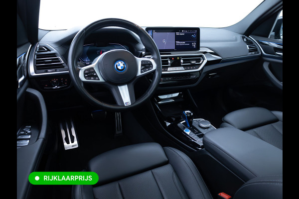 BMW iX3 M-Sport High Executive 80 kWh | Pano | Leder | Led | Shadowline | Stoelverwarming | Camera | Carbon black metallic