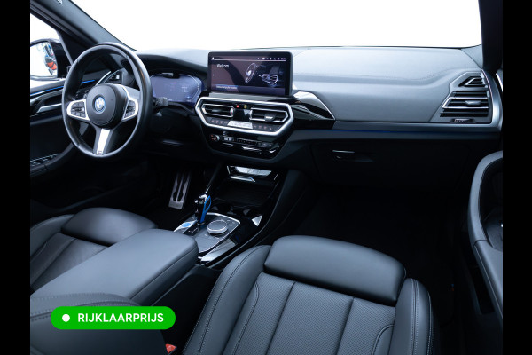 BMW iX3 M-Sport High Executive 80 kWh | Pano | Leder | Led | Shadowline | Stoelverwarming | Camera | Carbon black metallic