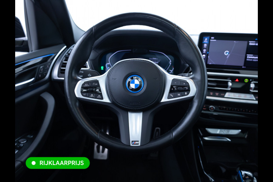 BMW iX3 M-Sport High Executive 80 kWh | Pano | Leder | Led | Shadowline | Stoelverwarming | Camera | Carbon black metallic