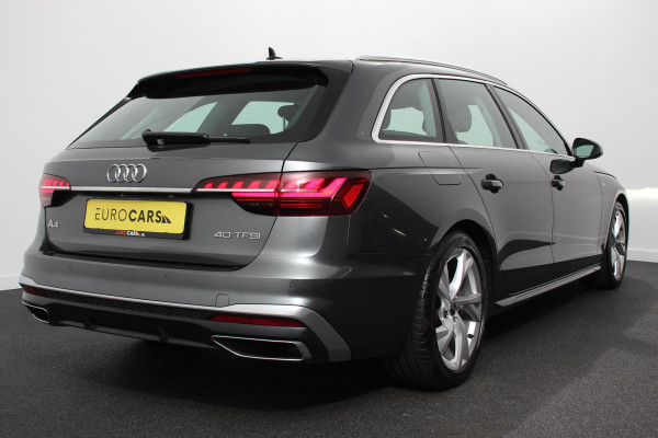 Audi A4 Avant 40 TFSI 204 pk S-tronic S Line Plus Navigatie Adaptive Cruise Control Parkeersensoren Lane Assist Elektrische achterklep Stoelverwarming Ledverlichting Virtual Cockpit Climatronic