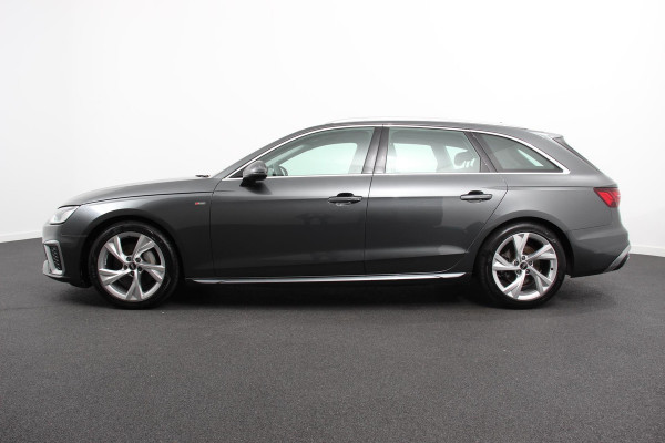 Audi A4 Avant 40 TFSI 204 pk S-tronic S Line Plus Navigatie Adaptive Cruise Control Parkeersensoren Lane Assist Elektrische achterklep Stoelverwarming Ledverlichting Virtual Cockpit Climatronic