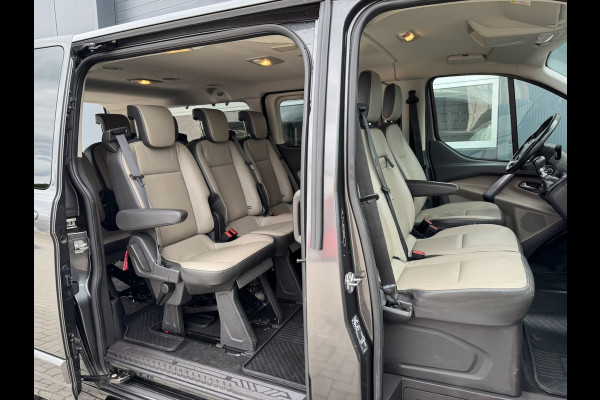 Ford Tourneo Custom 2.0 TDCI 131pk L2H1 Titanium | INCL. BTW en BPM | 9-PERS | L+R SCHUIF | Leder | Navi | Camera | Trekhaak