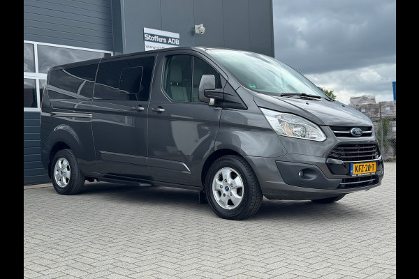 Ford Tourneo Custom 2.0 TDCI 131pk L2H1 Titanium | INCL. BTW en BPM | 9-PERS | L+R SCHUIF | Leder | Navi | Camera | Trekhaak