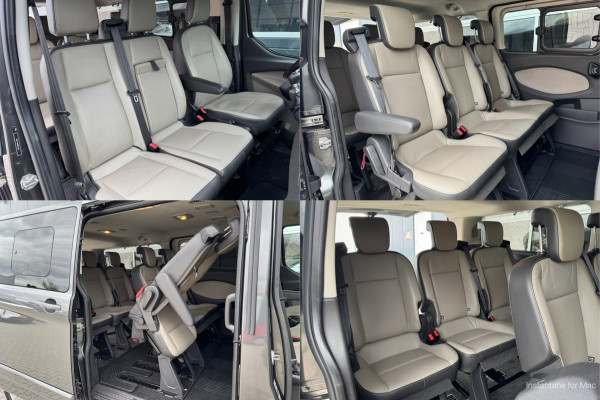 Ford Tourneo Custom 2.0 TDCI 131pk L2H1 Titanium | INCL. BTW en BPM | 9-PERS | L+R SCHUIF | Leder | Navi | Camera | Trekhaak