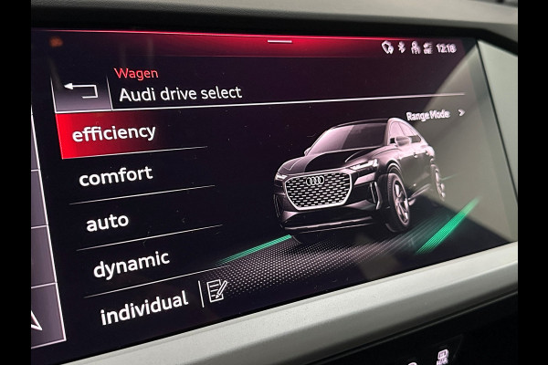 Audi Q4 Sportback e-tron 40 77 kWh RS-Leder | Uniek Interieur! | ACC | 96% SOH | Sportstoelen | Stuurverwarming | 3-Zone Clima | Carplay | Getint Glas | Camera | Standkachel | LED | Dodehoek | Virtual-Cockpit | Navi |