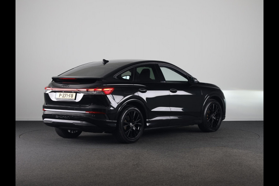 Audi Q4 Sportback e-tron 40 Advanced edition 77 kWh 204 pk | SOH 96,04% | Navigatie | Warmtepomp | Parkeersensoren | Achteruitrijcamera | Adaptieve cruise control | Stoelverwarming |