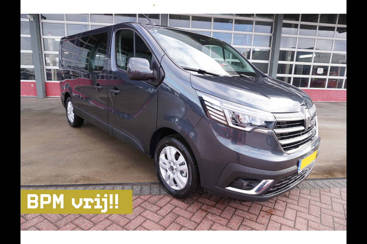 Renault Trafic 2.0 Blue dCi 130PK T29 L2H1 Advance Dubbelcabine Nr. V158 | Airco | Cruise | Camera |Trekhaak | Apple CP- Android auto | 17"LM Velgen