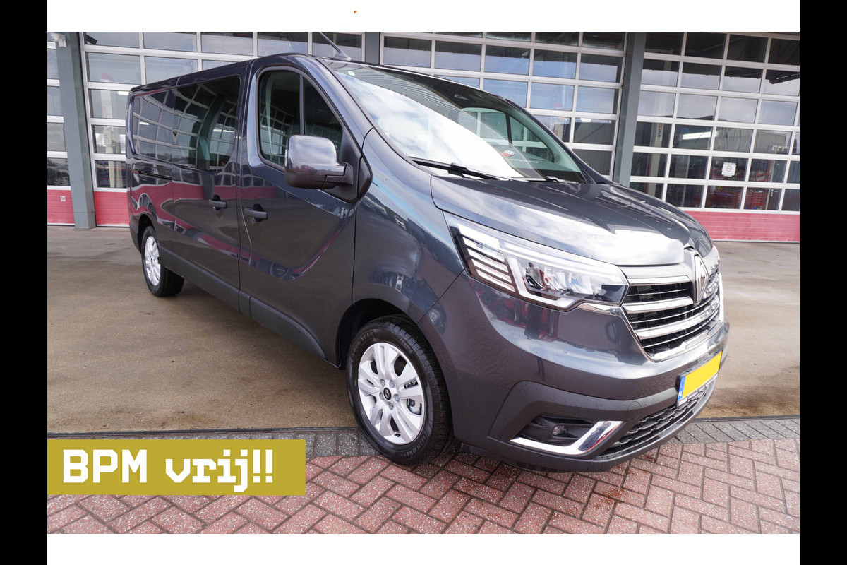 Renault Trafic 2.0 Blue dCi 130PK T29 L2H1 Advance Dubbelcabine Nr. V172 | Airco | Cruise | Camera |Trekhaak | Apple CP- Android auto | 17"LM velgen