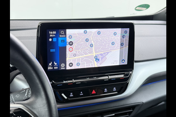 Volkswagen ID.4 First 82kWh SOH 93% Warmtepomp Trekhaak Camera Adap.Cruise Apple Carplay Android Auto Stuur+Stoelverwarming Navi Ecc Pdc Lmv 20" Led Wifi Voorruitverwarming DAB Isofix Verkeersbord detectie 1.000KG Trekgewicht 1e Eigenaar Dealeronderhouden