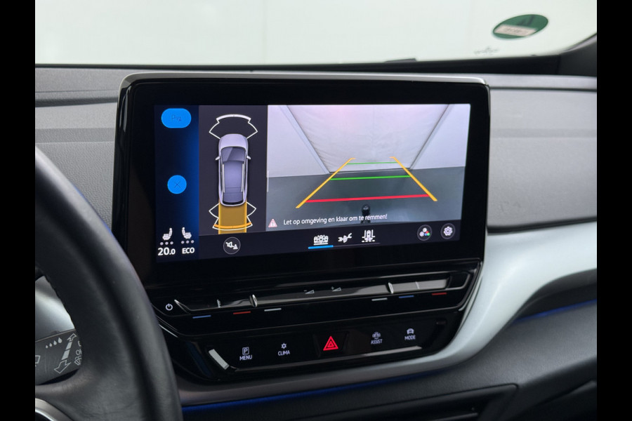 Volkswagen ID.4 First 82kWh SOH 93% Warmtepomp Trekhaak Camera Adap.Cruise Apple Carplay Android Auto Stuur+Stoelverwarming Navi Ecc Pdc Lmv 20" Led Wifi Voorruitverwarming DAB Isofix Verkeersbord detectie 1.000KG Trekgewicht 1e Eigenaar Dealeronderhouden