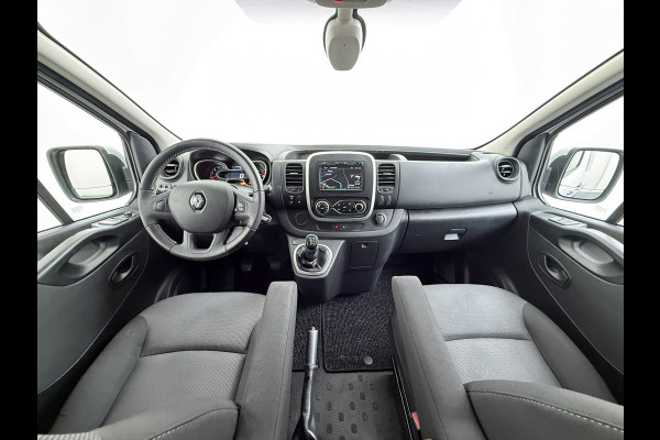 Renault Trafic 2.0 dCi 120 T29 L2H1 Dubbele Cabine Trekhaak Camera Navi Ecc Cruise Control Pdc DAB Business Euro 6 Betonplex Vloer Wandbetimmering Regen-Lichtsensor 2.000kg Trekgewicht 1e Eigenaar 5-Persoons