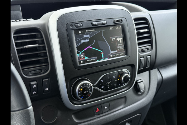Renault Trafic 2.0 dCi 120 T29 L2H1 Dubbele Cabine Trekhaak Camera Navi Ecc Cruise Control Pdc DAB Business Euro 6 Betonplex Vloer Wandbetimmering Regen-Lichtsensor 2.000kg Trekgewicht 1e Eigenaar 5-Persoons