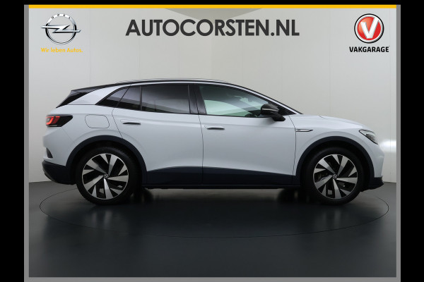 Volkswagen ID.4 First 82kWh SOH 90% Warmtepomp Trekhaak Camera Adap.Cruise Apple Carplay Android Auto Stuur+Stoelverwarming Navi Ecc Pdc Lmv 20" Led Wifi Voorruitverwarming DAB Isofix Verkeersbord detectie 1.000KG Trekgewicht 1e Eigenaar Dealeronderhouden