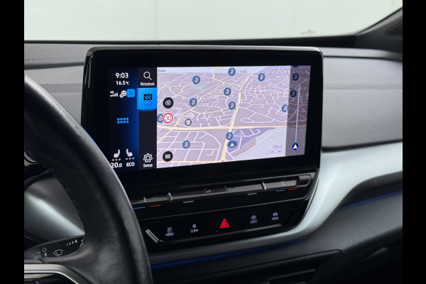 Volkswagen ID.4 First 82kWh SOH 90% Warmtepomp Trekhaak Camera Adap.Cruise Apple Carplay Android Auto Stuur+Stoelverwarming Navi Ecc Pdc Lmv 20" Led Wifi Voorruitverwarming DAB Isofix Verkeersbord detectie 1.000KG Trekgewicht 1e Eigenaar Dealeronderhouden