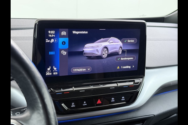 Volkswagen ID.4 First 82kWh SOH 90% Warmtepomp Trekhaak Camera Adap.Cruise Apple Carplay Android Auto Stuur+Stoelverwarming Navi Ecc Pdc Lmv 20" Led Wifi Voorruitverwarming DAB Isofix Verkeersbord detectie 1.000KG Trekgewicht 1e Eigenaar Dealeronderhouden