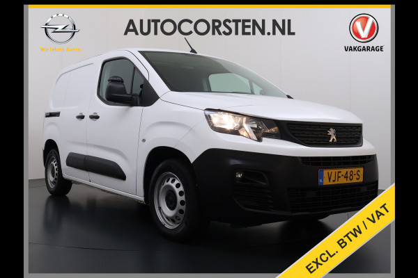 Peugeot Partner 1.5 HDI 102PK Trekhaak Apple Carplay Android Auto Euro 6 Navi* Airco Cruise Control Premium Schuifdeur Betonplex Vloer Bott-Inbouwkast Tussenwand 1e Eigenaar 1.000 Trekgewicht Origineel Nederlandse Auto