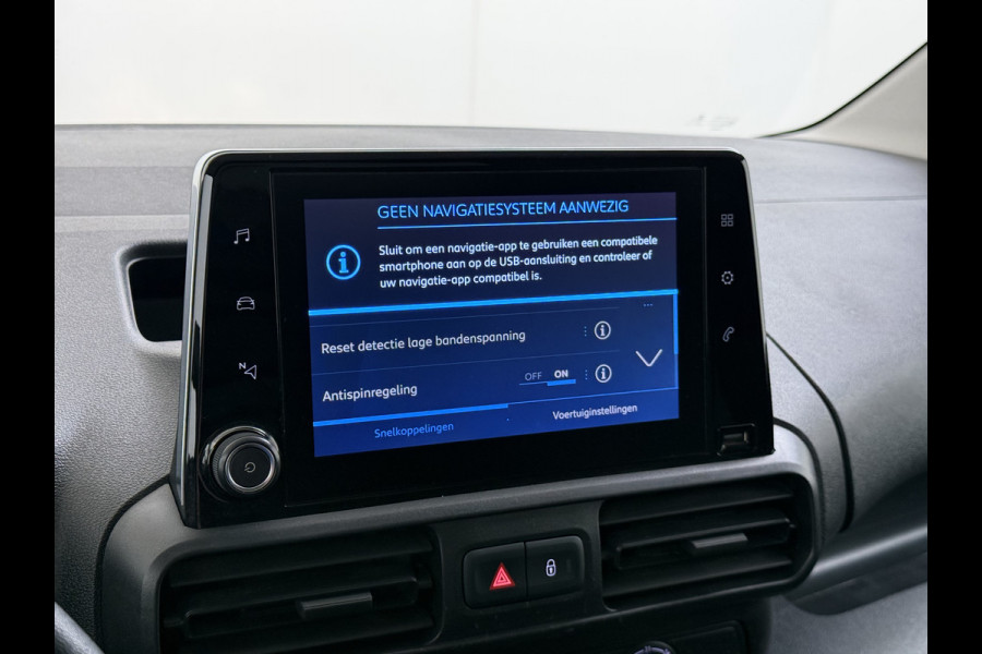 Peugeot Partner 1.5 HDI 102PK Trekhaak Apple Carplay Android Auto Euro 6 Navi* Airco Cruise Control Premium Schuifdeur Betonplex Vloer Bott-Inbouwkast Tussenwand 1e Eigenaar 1.000 Trekgewicht Origineel Nederlandse Auto
