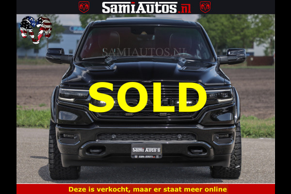 Dodge Ram BLACK BEAST HULK 5.7 V8 | HUD | WIDE BODY | BOM VOL | CREW CAB DUBBELE CABINE | 5 PERSOONS | MEGA DIKKE LIMITED BLACK ON BLACK | ZO GOED ALS NIEUW |