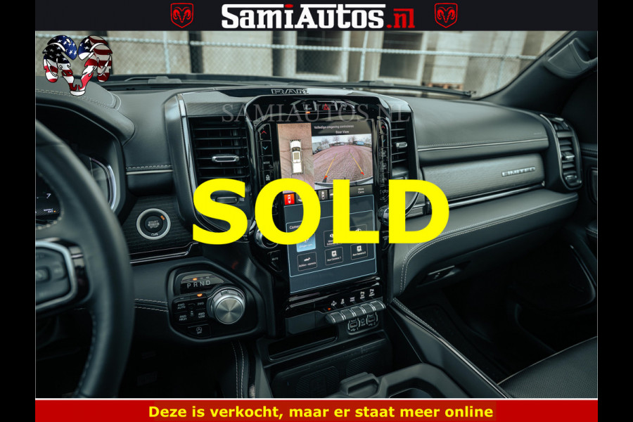 Dodge Ram BLACK BEAST HULK 5.7 V8 | HUD | WIDE BODY | BOM VOL | CREW CAB DUBBELE CABINE | 5 PERSOONS | MEGA DIKKE LIMITED BLACK ON BLACK | ZO GOED ALS NIEUW |