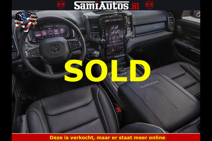 Dodge Ram BLACK BEAST HULK 5.7 V8 | HUD | WIDE BODY | BOM VOL | CREW CAB DUBBELE CABINE | 5 PERSOONS | MEGA DIKKE LIMITED BLACK ON BLACK | ZO GOED ALS NIEUW |