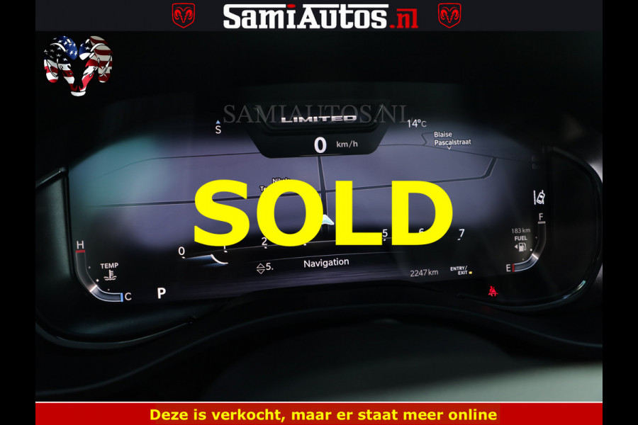 Dodge Ram BLACK BEAST HULK 5.7 V8 | HUD | WIDE BODY | BOM VOL | CREW CAB DUBBELE CABINE | 5 PERSOONS | MEGA DIKKE LIMITED BLACK ON BLACK | ZO GOED ALS NIEUW |