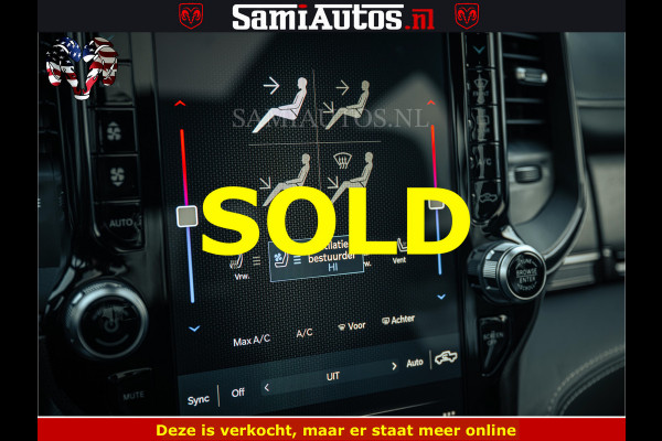 Dodge Ram BLACK BEAST HULK 5.7 V8 | HUD | WIDE BODY | BOM VOL | CREW CAB DUBBELE CABINE | 5 PERSOONS | MEGA DIKKE LIMITED BLACK ON BLACK | ZO GOED ALS NIEUW |