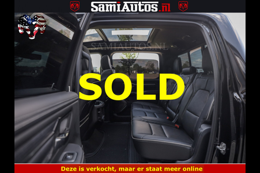 Dodge Ram BLACK BEAST HULK 5.7 V8 | HUD | WIDE BODY | BOM VOL | CREW CAB DUBBELE CABINE | 5 PERSOONS | MEGA DIKKE LIMITED BLACK ON BLACK | ZO GOED ALS NIEUW |