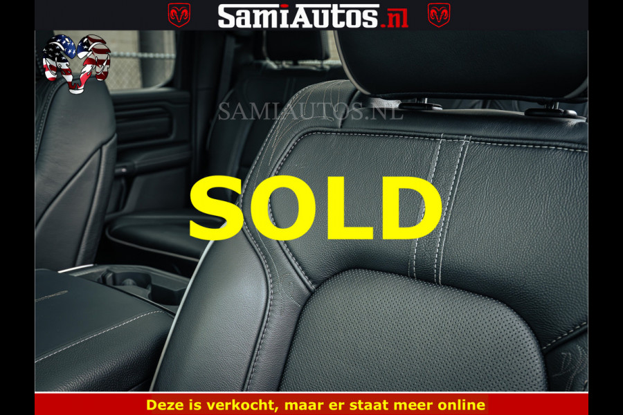 Dodge Ram BLACK BEAST HULK 5.7 V8 | HUD | WIDE BODY | BOM VOL | CREW CAB DUBBELE CABINE | 5 PERSOONS | MEGA DIKKE LIMITED BLACK ON BLACK | ZO GOED ALS NIEUW |