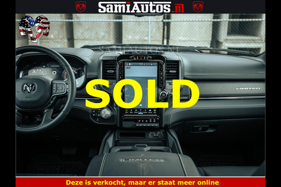 Dodge Ram BLACK BEAST HULK 5.7 V8 | HUD | WIDE BODY | BOM VOL | CREW CAB DUBBELE CABINE | 5 PERSOONS | MEGA DIKKE LIMITED BLACK ON BLACK | ZO GOED ALS NIEUW |