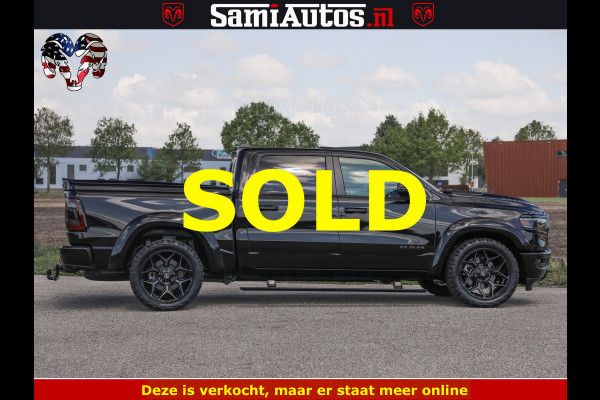 Dodge Ram BLACK BEAST HULK 5.7 V8 | HUD | WIDE BODY | BOM VOL | CREW CAB DUBBELE CABINE | 5 PERSOONS | MEGA DIKKE LIMITED BLACK ON BLACK | ZO GOED ALS NIEUW |