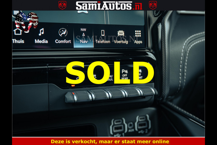 Dodge Ram BLACK BEAST HULK 5.7 V8 | HUD | WIDE BODY | BOM VOL | CREW CAB DUBBELE CABINE | 5 PERSOONS | MEGA DIKKE LIMITED BLACK ON BLACK | ZO GOED ALS NIEUW |