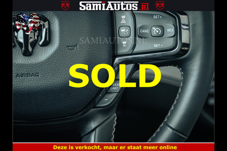 Dodge Ram BLACK BEAST HULK 5.7 V8 | HUD | WIDE BODY | BOM VOL | CREW CAB DUBBELE CABINE | 5 PERSOONS | MEGA DIKKE LIMITED BLACK ON BLACK | ZO GOED ALS NIEUW |
