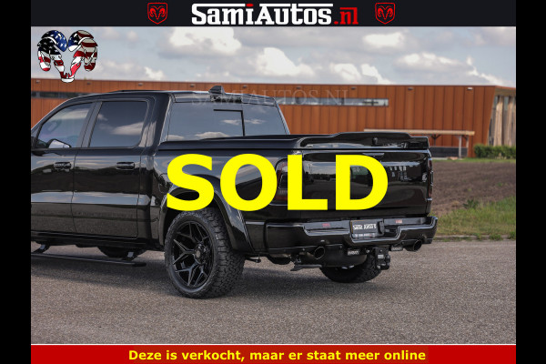 Dodge Ram BLACK BEAST HULK 5.7 V8 | HUD | WIDE BODY | BOM VOL | CREW CAB DUBBELE CABINE | 5 PERSOONS | MEGA DIKKE LIMITED BLACK ON BLACK | ZO GOED ALS NIEUW |